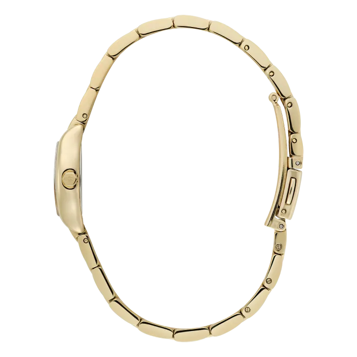 Relógio Mulher Tonneau Aço Dourado