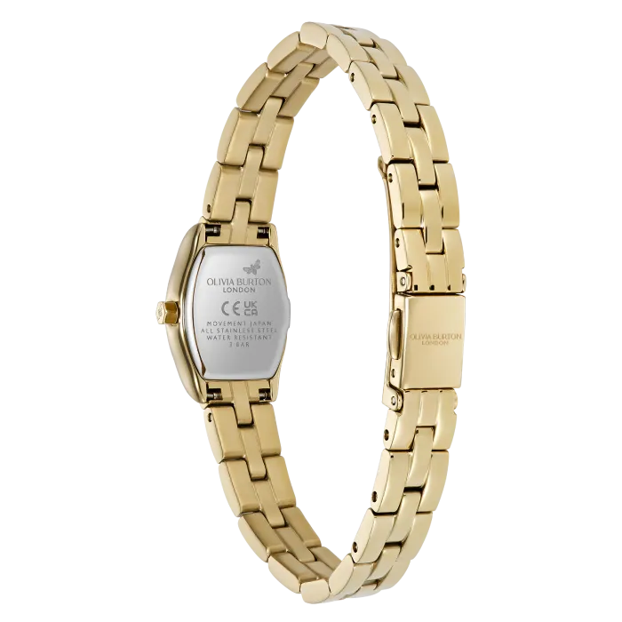 Relógio Mulher Tonneau Aço Dourado