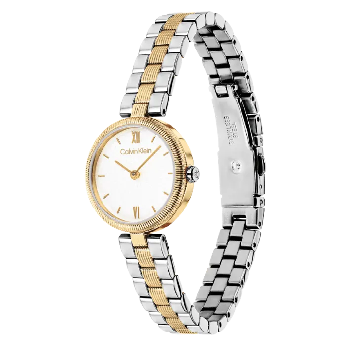 Relógio Senhora Bicolor Aço e Dourado
