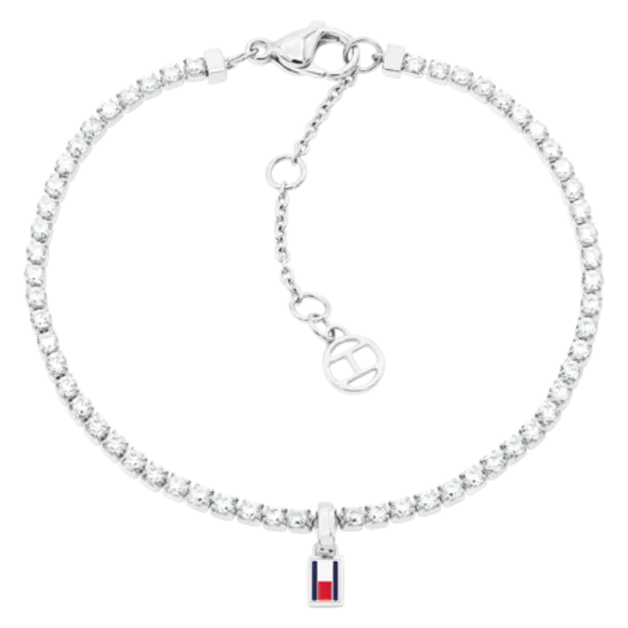 Pulseira Mulher Aço e Cristais