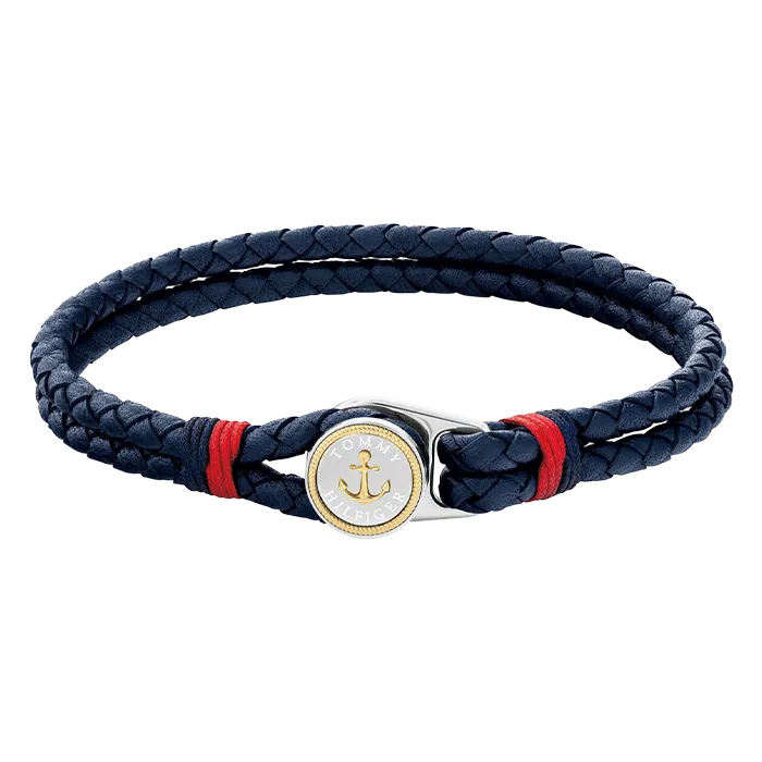 Pulseira Homem Aço e Pele