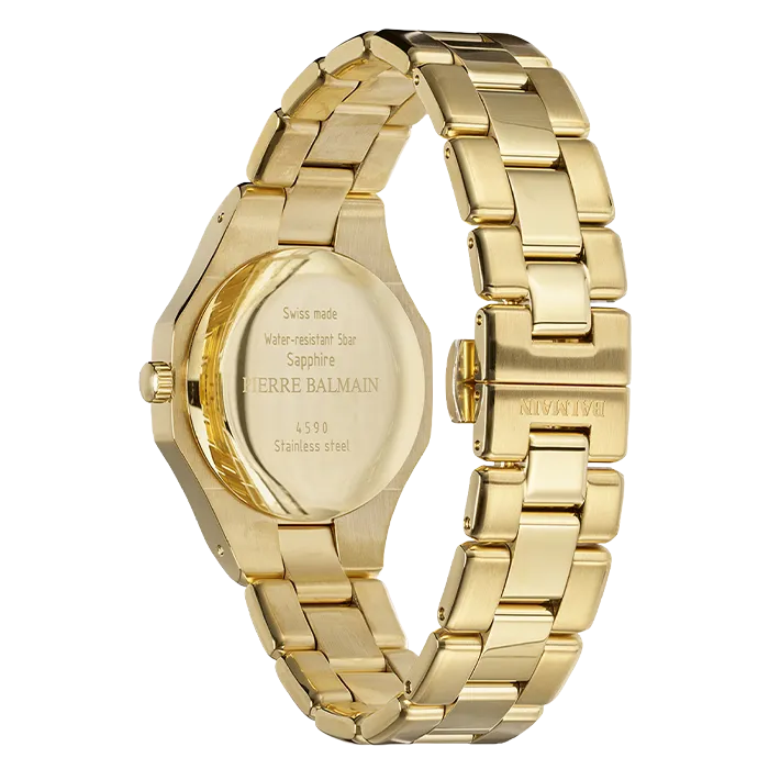 Relógio de Senhora Be Balmain Fases da Lua em PVD Dourado