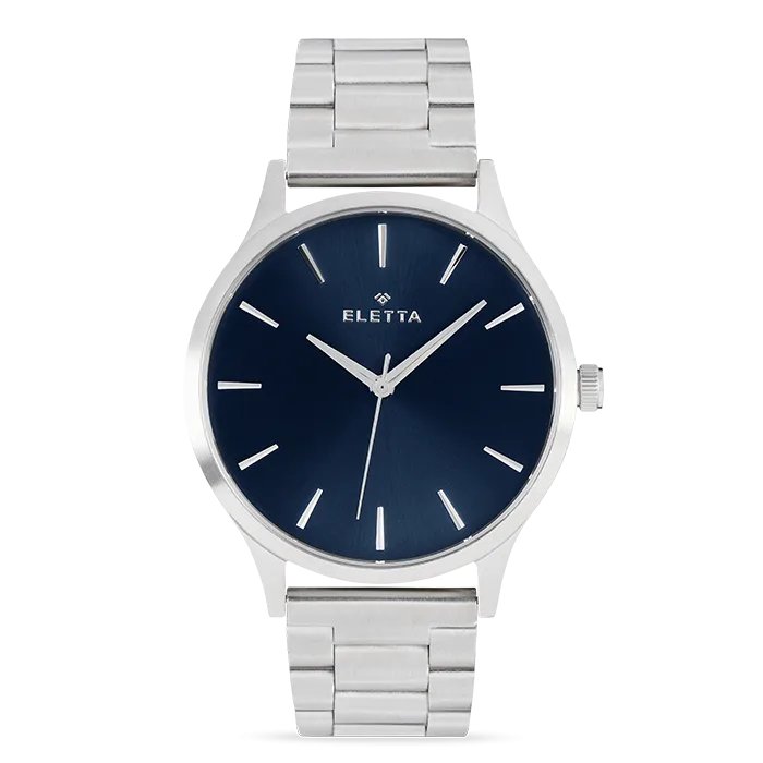 Relógio Homem New Classic XL Brushed Steel & Blue