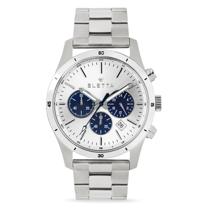 Relógio Homem Active Silver & Blue