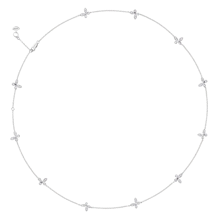 Colar Butterfly Petite Ouro Branco e Diamantes