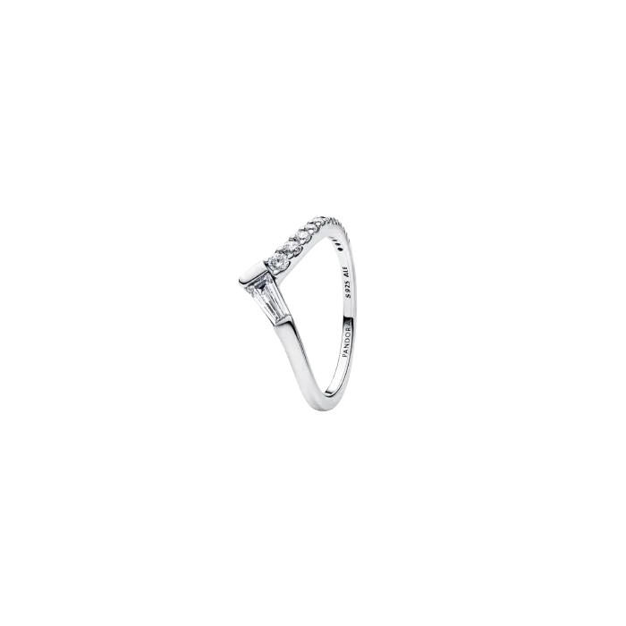 Anel Aro Pavé Baguette Tiara