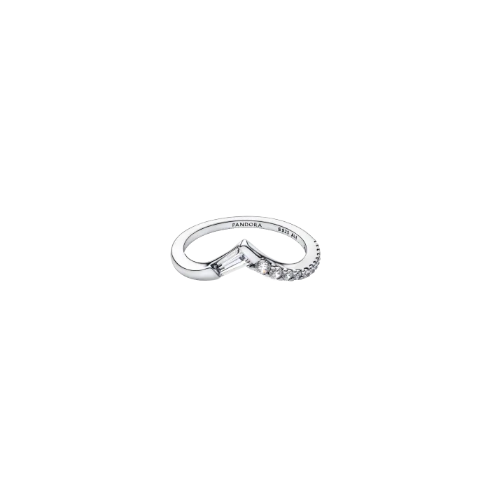Anel Aro Pavé Baguette Tiara