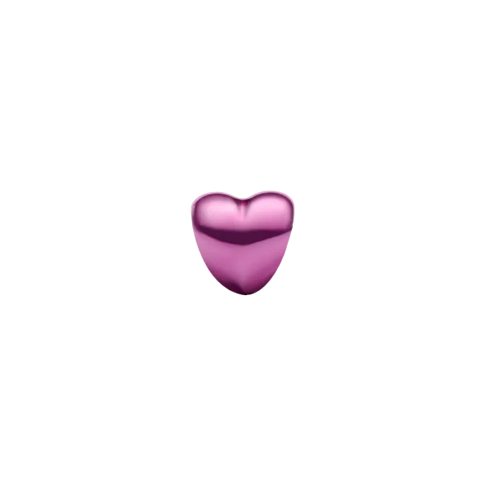 Mini Conta Coração Rosa