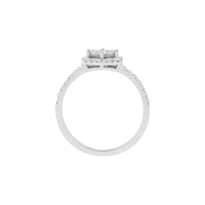 Ane Épure Hexa Ouro Branco e Diamantes