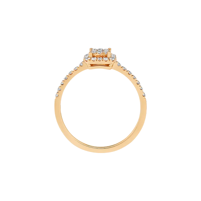 Anel Épure Radiant Ouro Rosa e Diamantes