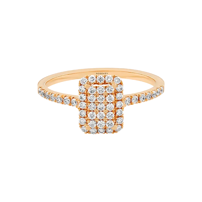 Anel Épure Radiant Ouro Rosa e Diamantes