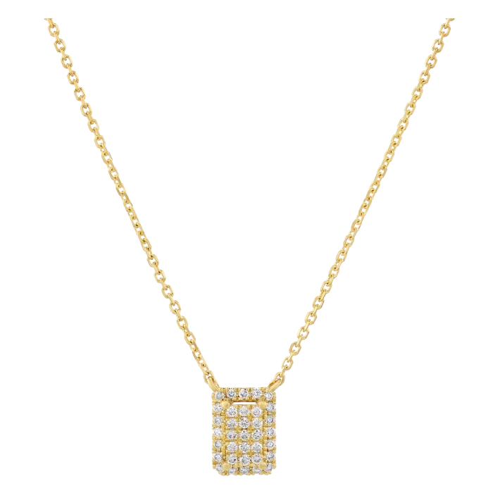 Colar Épure Radiant Modelo Pequeno Ouro Amarelo e Diamantes