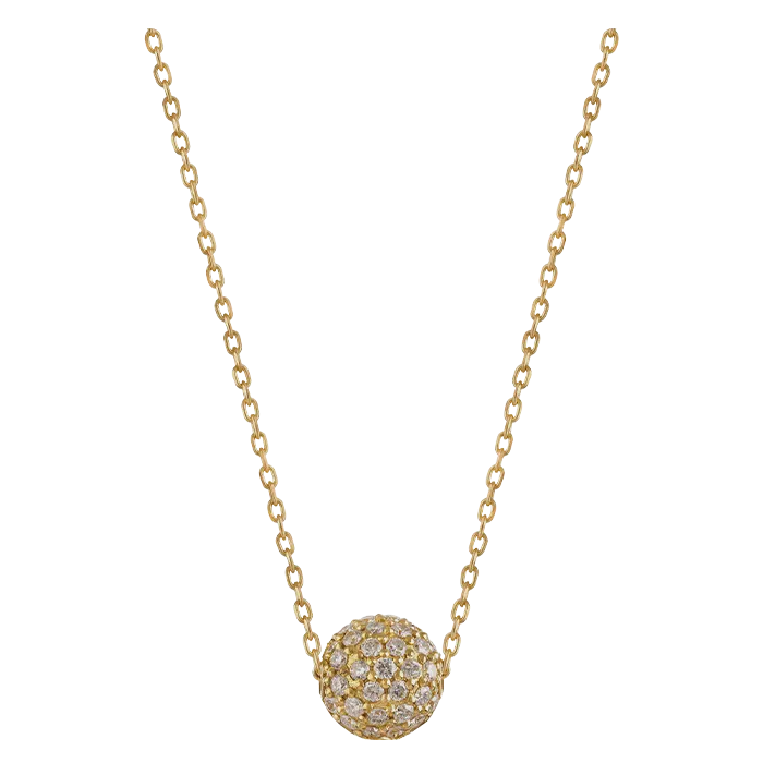 Colar Love Is The Air Ouro Amarelo E Diamantes