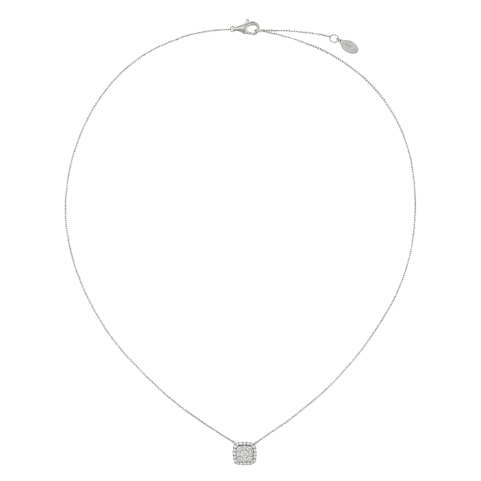 Colar Épure Cushion Ouro Branco e Diamantes
