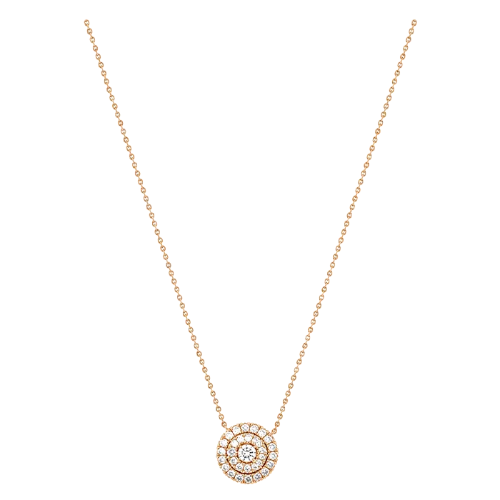 Colar Épure Halo Ouro Rosa e Diamantes