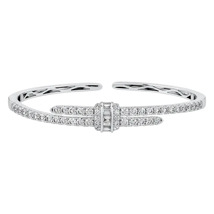 Pulseira Ouro Branco e Diamantes