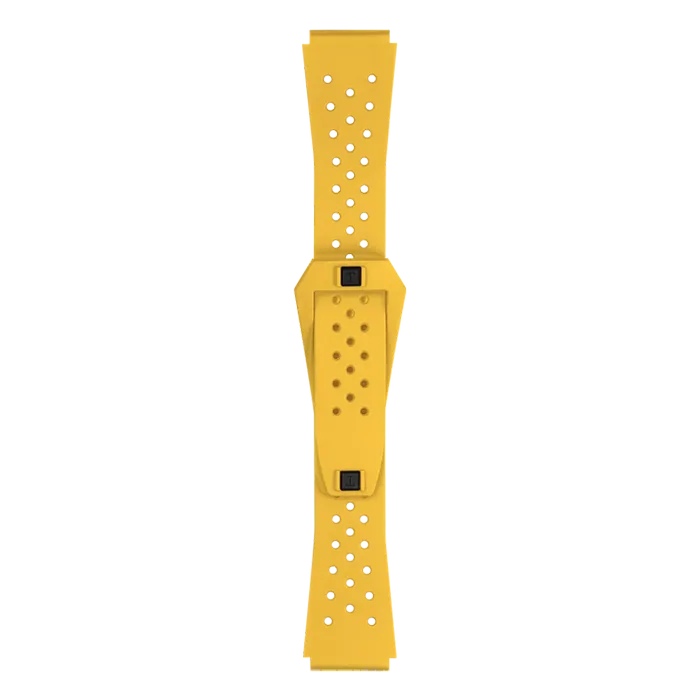 Bracelete Tissot Oficial Sideral Borracha Amarela