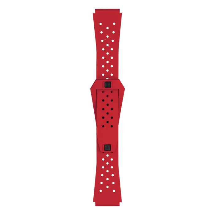 Bracelete Tissot Oficial Sideral Borracha Vermelha