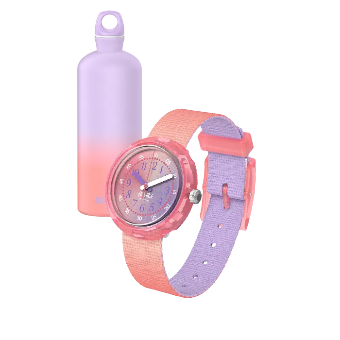 Relógio Flik Flak de criança rosa SIGG
