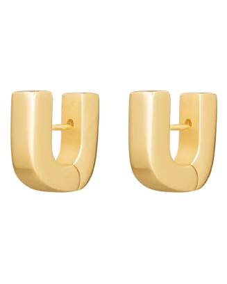 Brincos Fiona huggies Dourados