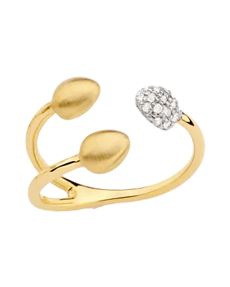 Anel Ouro Amarelo e Diamantes