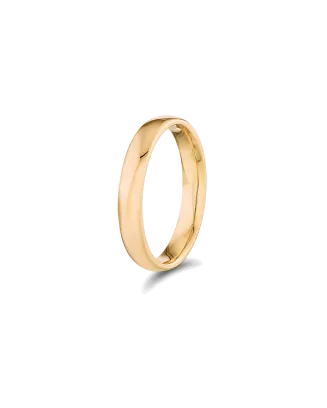 Alian&ccedil;a True Love Ouro Amarelo 4mm