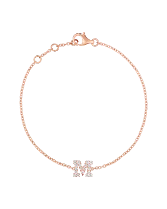 Pulseira Personaliz&aacute;vel Letra M
