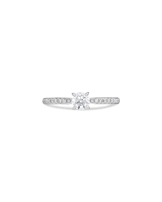 Anel Solit&aacute;rio Infinity Ouro Branco 0.25ct