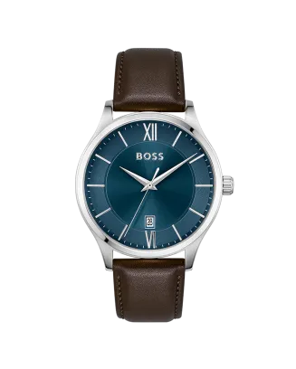 Rel&oacute;gio Homem A&ccedil;o e Pele ELITE