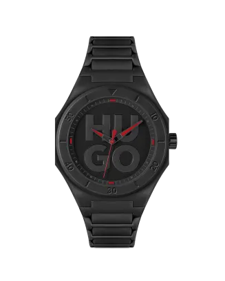 Relógio #Grail Preto TR90 e Silicone