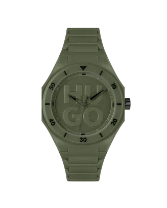Relógio #Grail Verde TR90 e Silicone