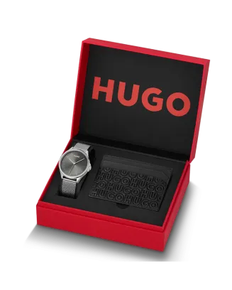 Set Rel&oacute;gio HUGO #SMASH e Porta Cart&otilde;es