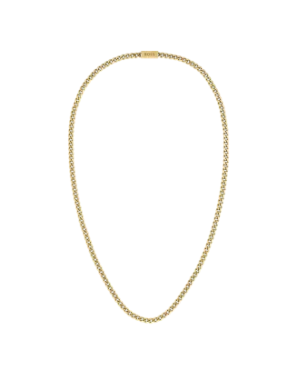 Colar Homem aço malha corrente dourada