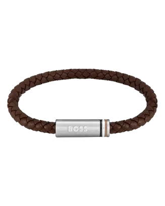 Pulseira Homem Pele e Aço ARES SINGLE