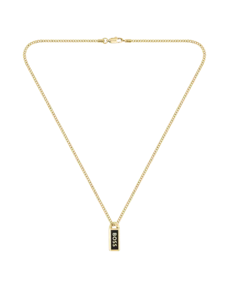 Colar Homem A&ccedil;o Dourado KASSY EMBLEM