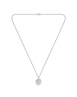 Colar Homem A&ccedil;o Medalha DOUBLE B COIN