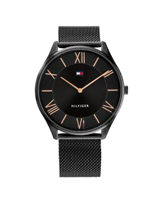 Relógio Multifunções Homem Malha Aço