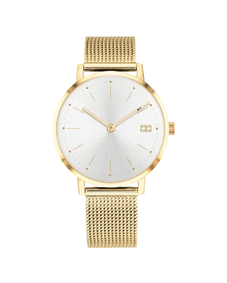 Relógio Mulher Aço IP Dourado