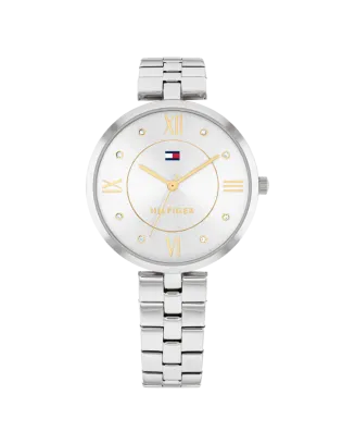 Relógio Senhora Aço e Cristais