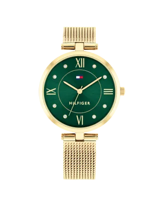 Relógio Senhora Dourado Malha Milanesa