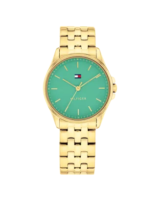 Relógio Mulher Aço IP Dourado