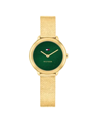 Relógio Mulher Aço IP Dourado