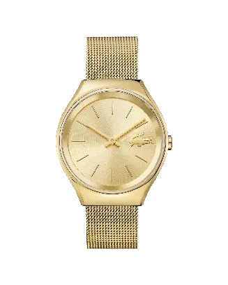 Rel&oacute;gio Valencia A&ccedil;o Dourado Malha Milanesa