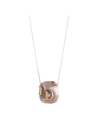 Colar Cer&acirc;mica Rosinha Diamante