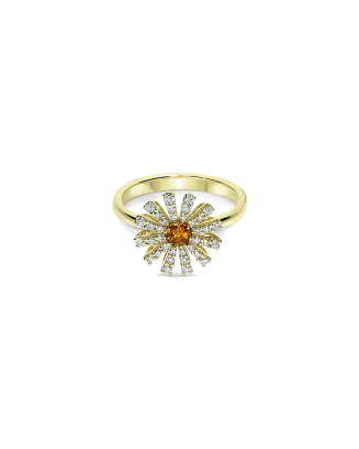 Anel Margherita Citrino E Diamantes