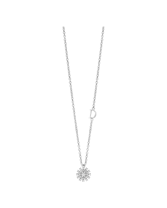 Colar Margherita Ouro Branco E Diamantes