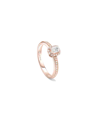 Anel Minou Ouro Rosa E Diamantes