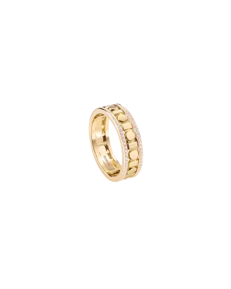 Anel Belle Epoque Reel Ouro Amarelo E Diamantes