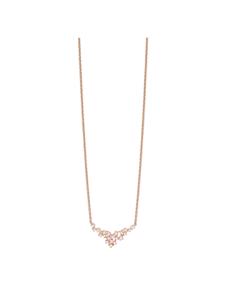 Colar Mimosa Ouro Rosa E Diamantes