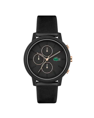 Relógio L.12.12 Cronóg. TR90 Sili. Preto